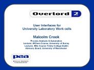 User Interfaces for University Laboratory Work cells