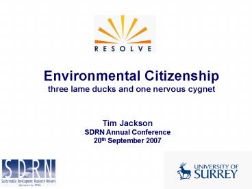 Environmental Citizenship