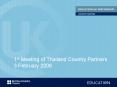1st Meeting of Thailand Country Partners 3 February 2006 PowerPoint PPT Presentation