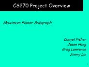 CS270 Project Overview