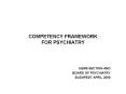 COMPETENCY FRAMEWORK FOR PSYCHIATRY PowerPoint PPT Presentation