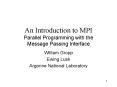 An Introduction to MPI Parallel Programming with the Message Passing Interface PowerPoint PPT Presentation