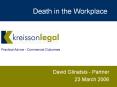 Death in the Workplace PowerPoint PPT Presentation