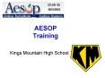 AESOP Training PowerPoint PPT Presentation