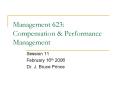 Management 623: Compensation PowerPoint PPT Presentation