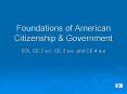 Foundations of American Citizenship PowerPoint PPT Presentation
