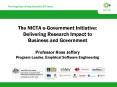The NICTA eGovernment Initiative: Delivering Research Impact to Business and Government Professor Ro PowerPoint PPT Presentation