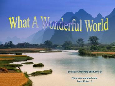 by Louis Armstrong and Kenny G