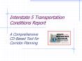 Interstate 5 Transportation Conditions Report PowerPoint PPT Presentation