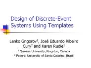 Design of Discrete-Event Systems Using Templates