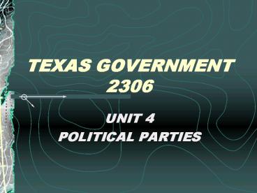 TEXAS GOVERNMENT 2306