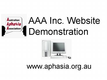 AAA Inc' Website Demonstration