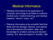 Medical Informatics