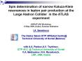 Spin determination of narrow Kaluza-Klein resonances in lepton pair production at the Large Hadron Collider in the ATLAS experiment JINR-ATLAS Workshop, 12 May 2009, Dubna, Russian federation I.A. Serenkova      The Abdus Salam ICTP Affiliated PowerPoint PPT Presentation