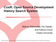 CoxR:%20Open%20Source%20Development%20History%20Search%20System