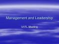 Management and Leadership PowerPoint PPT Presentation