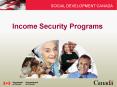 Income Security Programs PowerPoint PPT Presentation