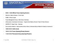 OFFICIAL FORUM OPENING