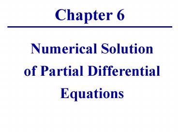 ChE306: Heat and Mass Transfer