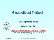 Gauss-Siedel Method