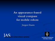 An appearance-based visual compass for mobile robots