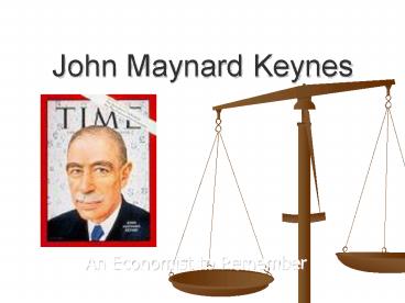 John Maynard Keynes