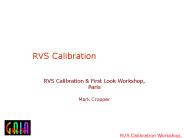 RVS Calibration