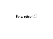 Forecasting 101