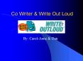 Co Writer PowerPoint PPT Presentation