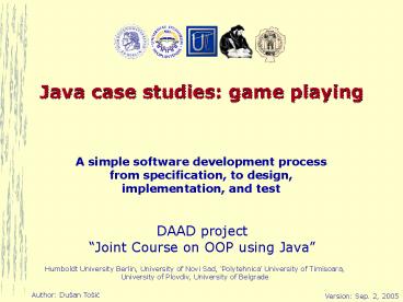 PPT – Java case studies: game playing PowerPoint presentation | free to ...