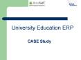 University Education ERP PowerPoint PPT Presentation