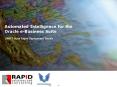 Automated Intelligence for the Oracle eBusiness Suite