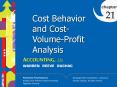 Cost Behavior and Cost-Volume-Profit Analysis PowerPoint PPT Presentation