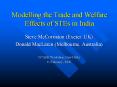Modelling the Trade and Welfare Effects of STEs in India PowerPoint PPT Presentation