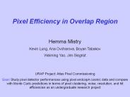 Pixel Efficiency in Overlap Region