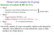Monte Carlo samples for B-group