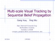 Multi-scale Visual Tracking by Sequential Belief Propagation