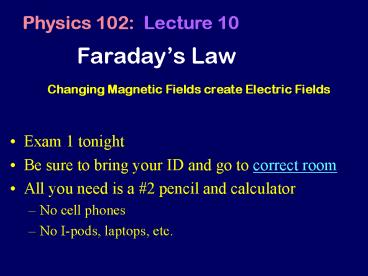 Faradays Law