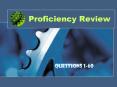 Proficiency Review PowerPoint PPT Presentation
