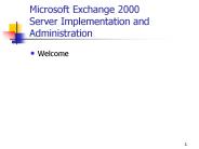 Microsoft Exchange 2000 Server Implementation and Administration
