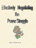 Effectively  Negotiating PowerPoint PPT Presentation