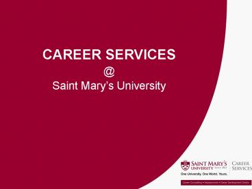 Resumes, Cover Letters, Portfolios and Interviewing