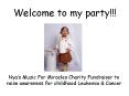 Welcome to my party PowerPoint PPT Presentation