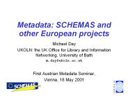 Metadata:%20SCHEMAS%20and%20other%20European%20projects