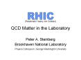 (Relativistic Heavy Ion Collider) QCD Matter in the Laboratory PowerPoint PPT Presentation