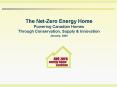 The NetZero Energy Home PowerPoint PPT Presentation