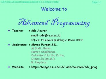 presentation player overlay