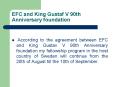 EFC and King Gustaf V 90th Anniversary foundation PowerPoint PPT Presentation