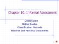 Chapter 10: Informal Assessment PowerPoint PPT Presentation