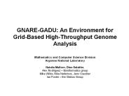 GNARE-GADU: An Environment for Grid-Based High-Throughput Genome Analysis